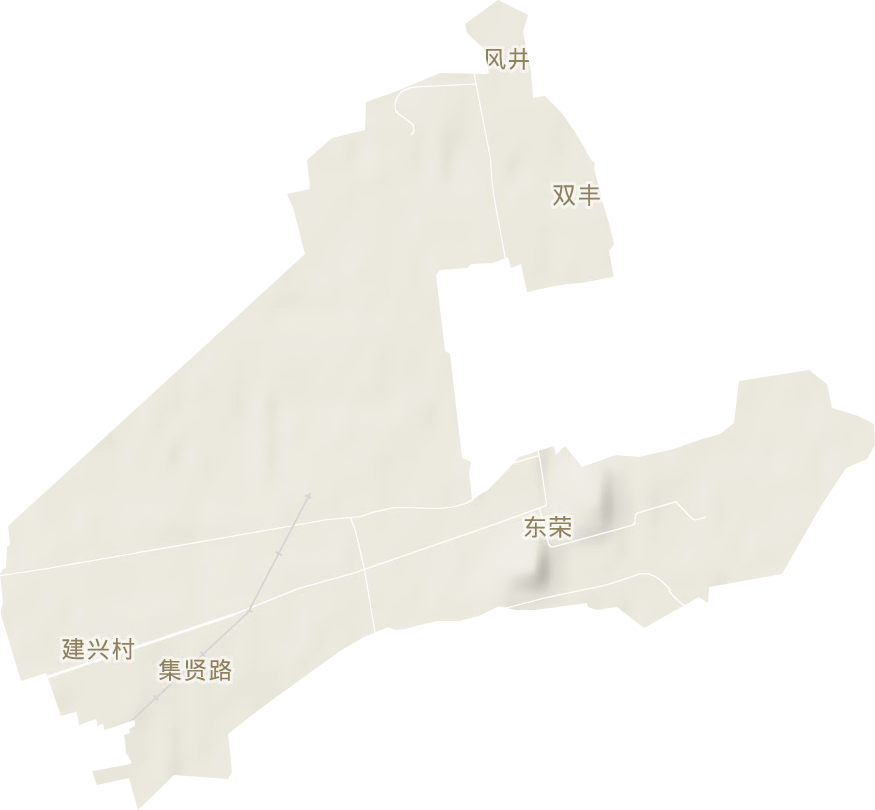 集贤街道地形地图