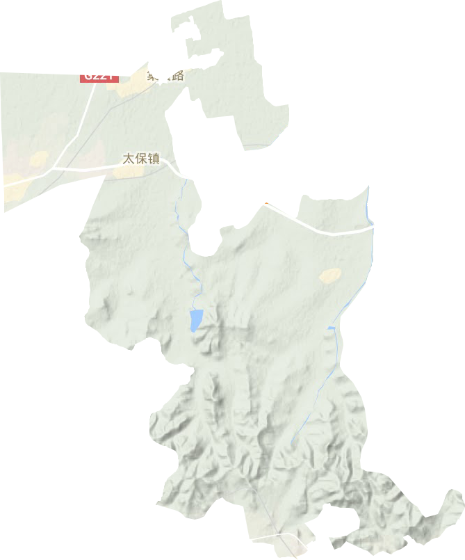 太保镇地形地图