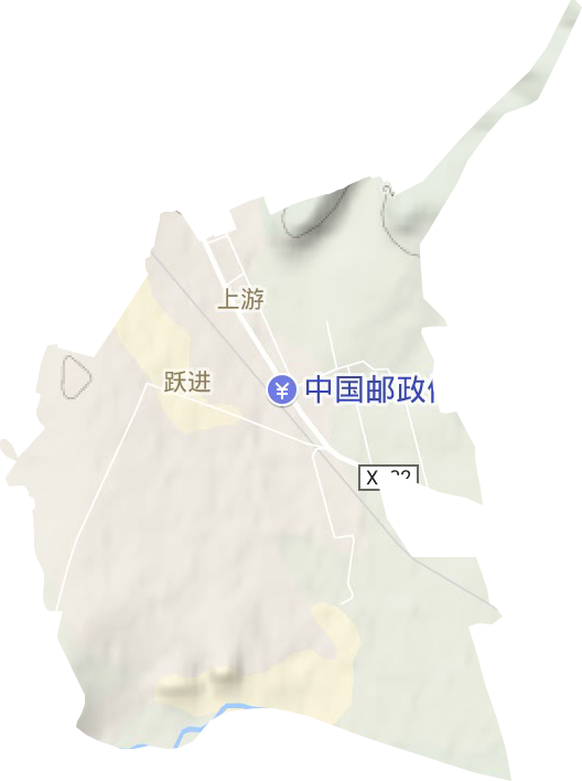 跃进街道地形地图