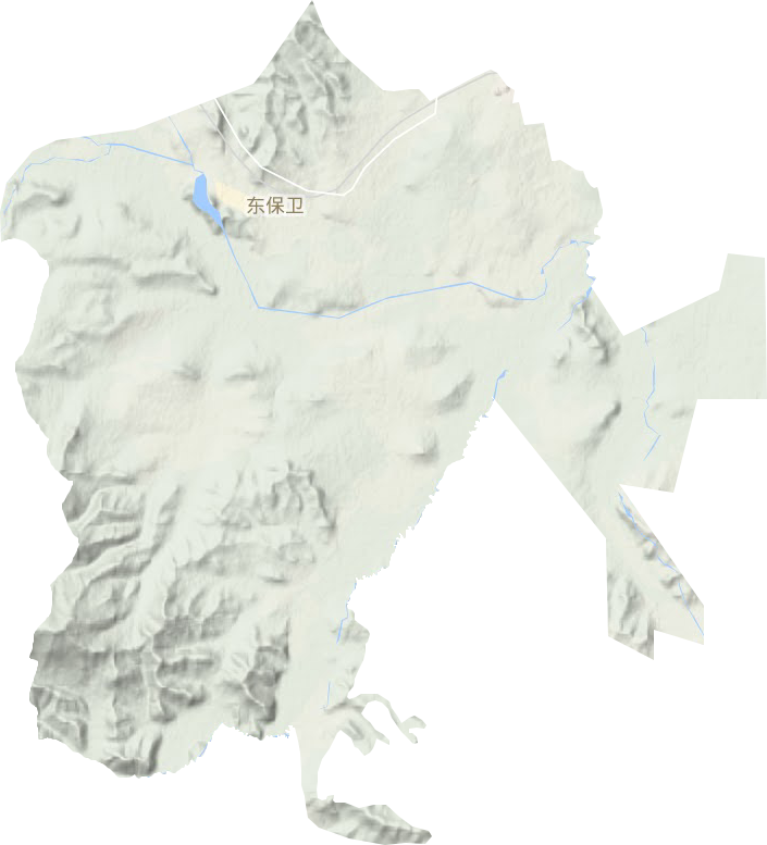东保卫街道地形地图