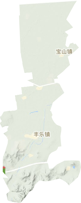 丰乐镇地形地图