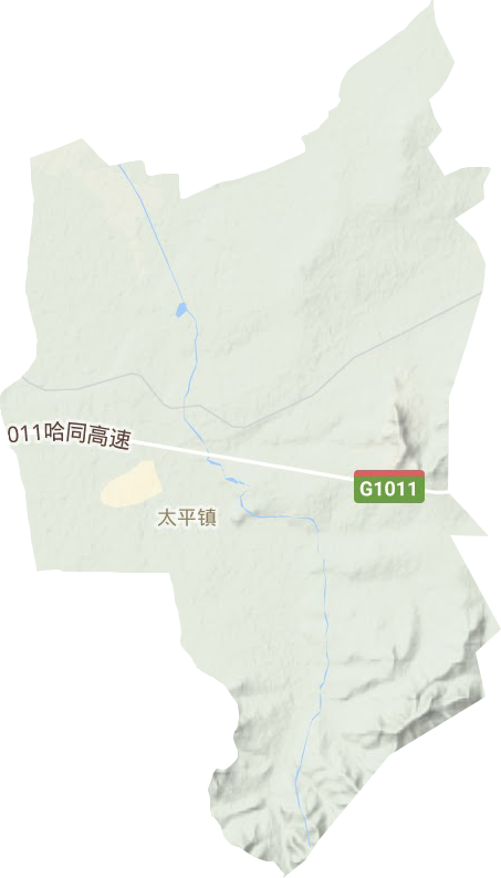 太平镇地形地图