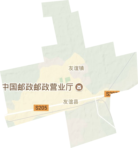 友谊镇地形地图