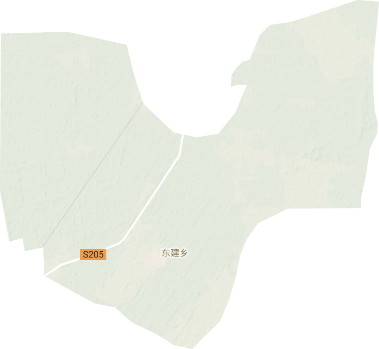 东建乡地形地图