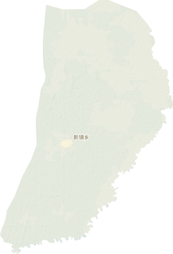 新镇乡地形地图