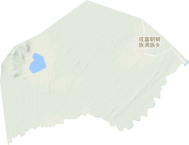 成富朝鲜族满族乡地形地图