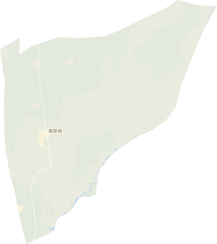青原镇地形地图