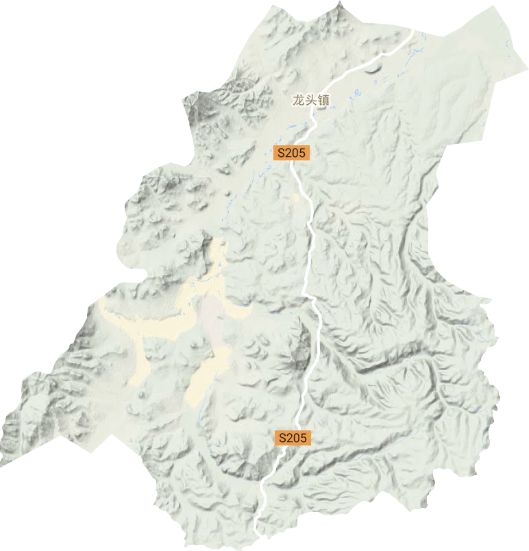 龙头镇地形地图
