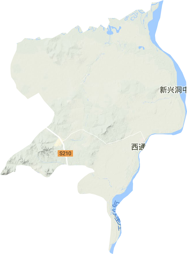 四排乡地形地图
