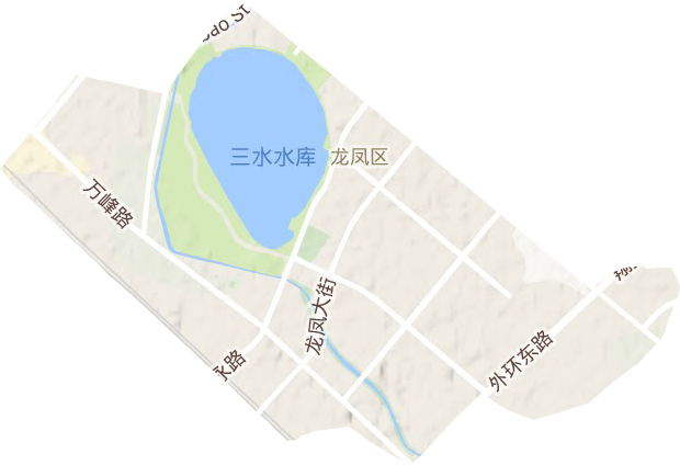 三永街道地形地图