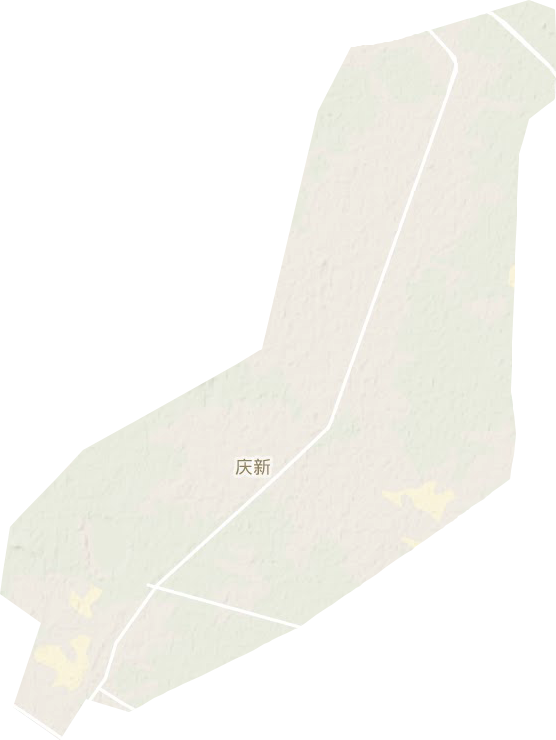 庆新街道地形地图
