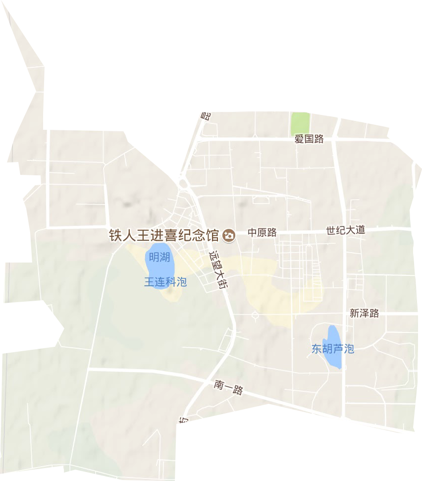 西宾街道地形地图