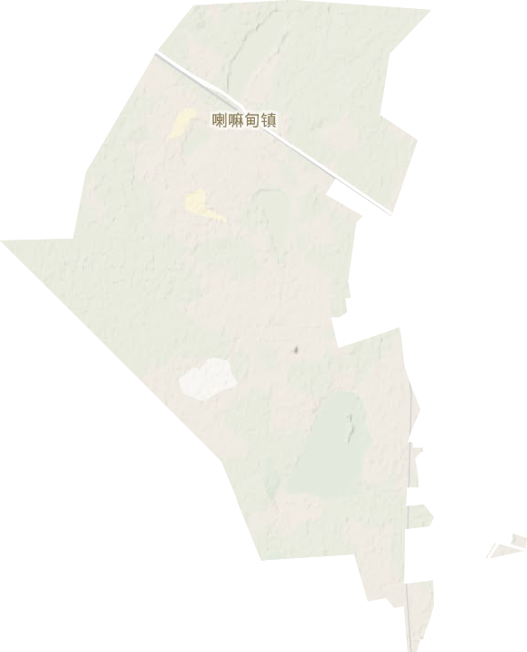 喇嘛甸镇地形地图