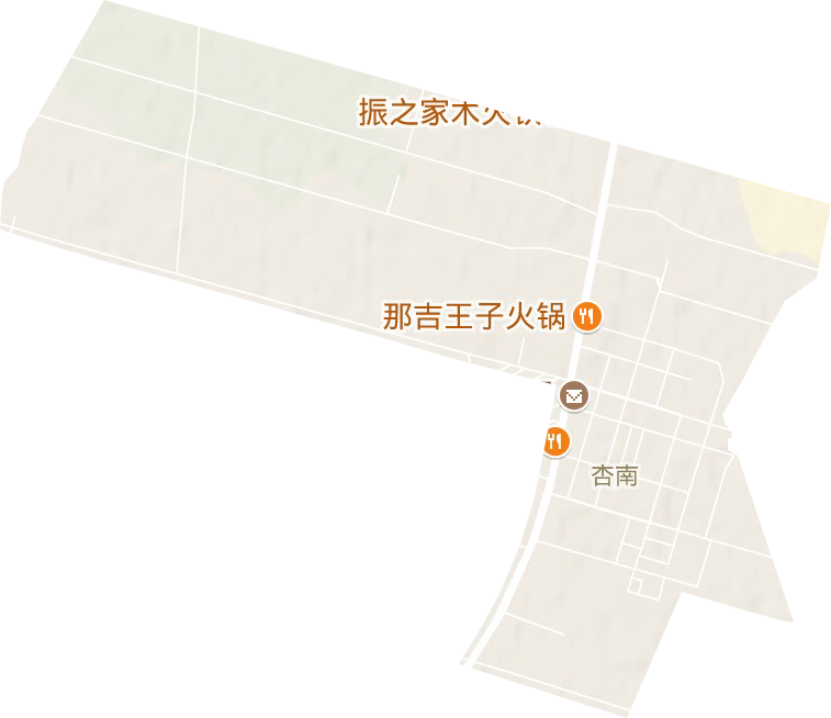 杏南街道地形地图