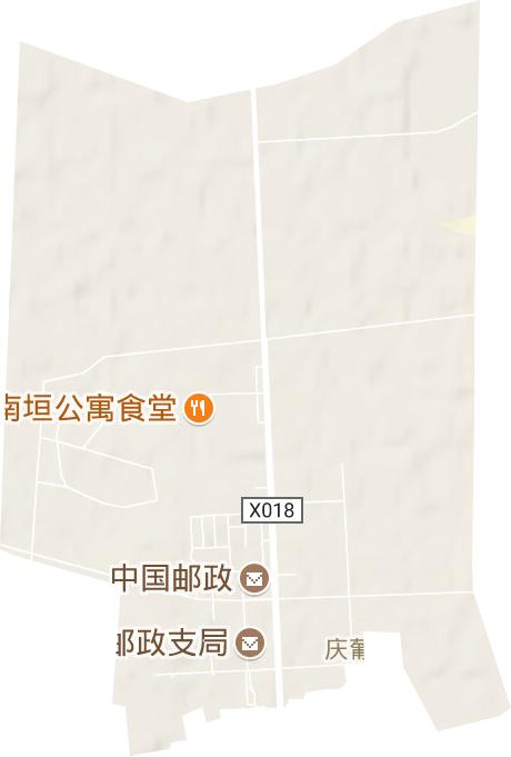 庆葡街道地形地图