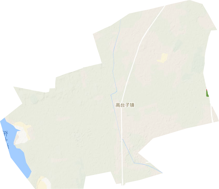 高台子镇地形地图