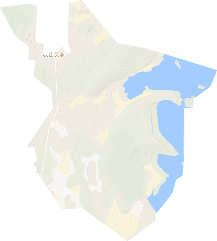 老山头乡地形地图