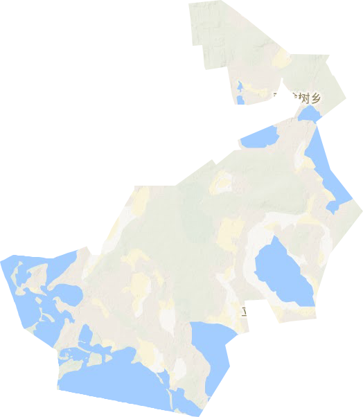 双榆树乡地形地图