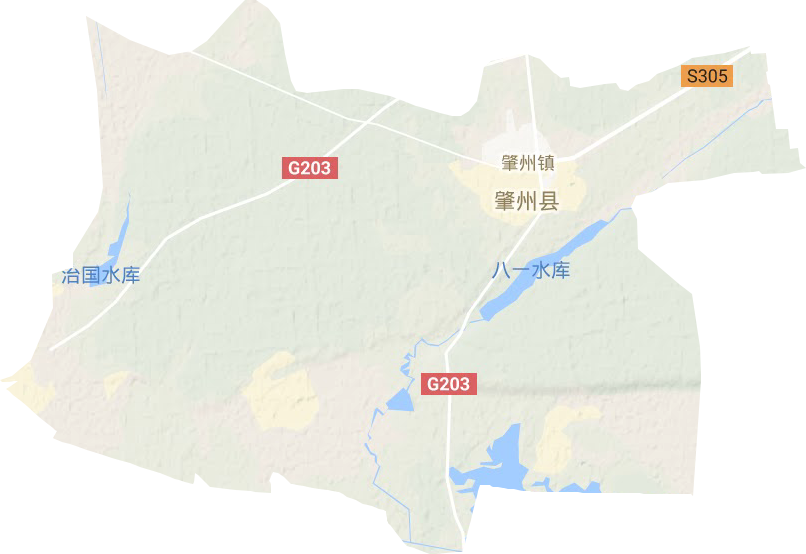 肇州镇地形地图