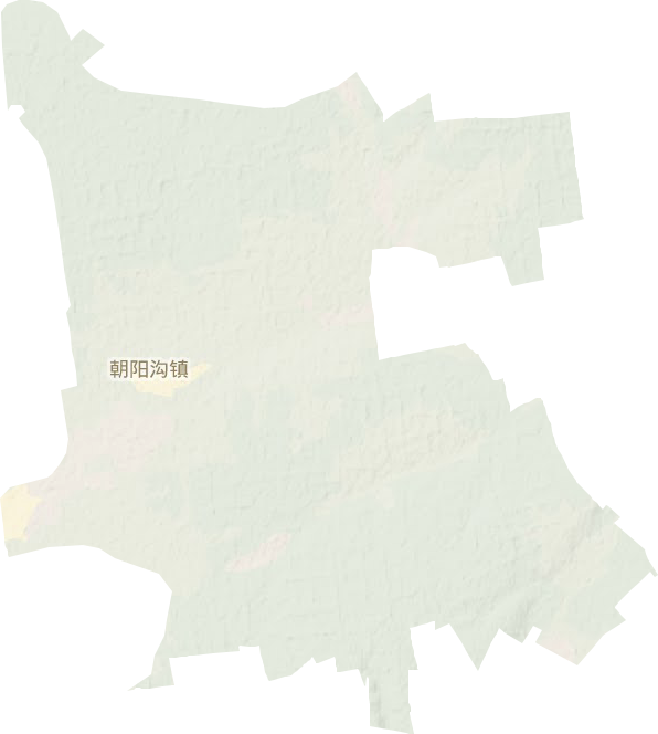 朝阳沟镇地形地图