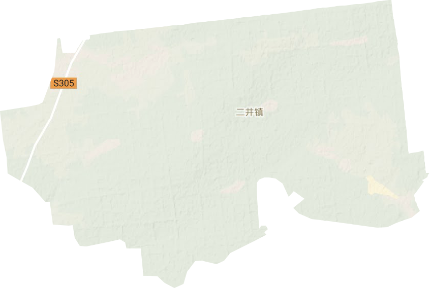 二井镇地形地图