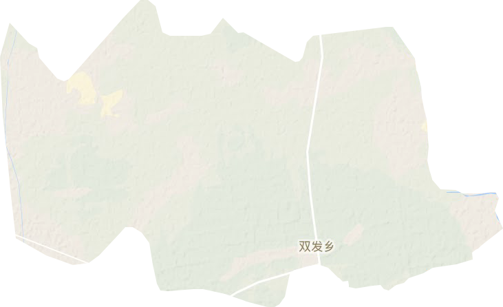 双发乡地形地图