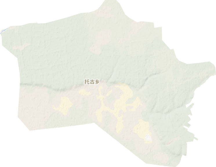 托古乡地形地图