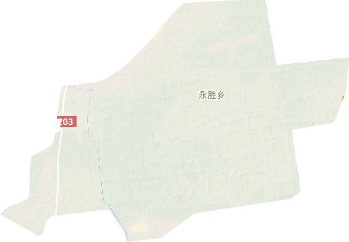 永胜乡地形地图