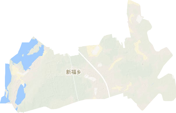 新福乡地形地图