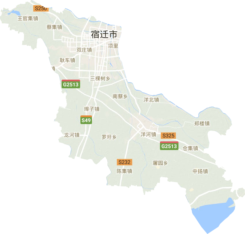 宿城区地形地图