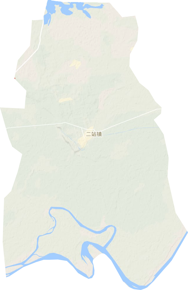 二站镇地形地图