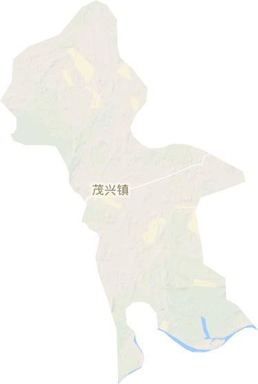 茂兴镇地形地图