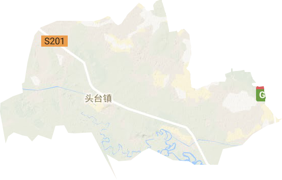 头台镇地形地图