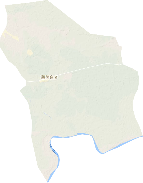 薄荷台乡地形地图