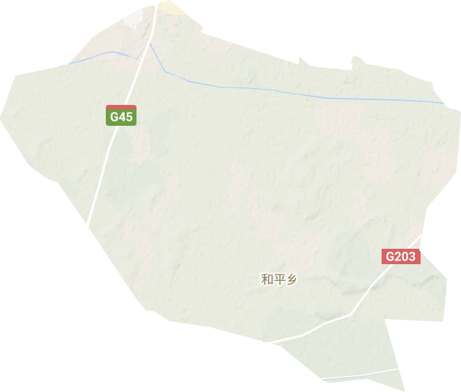 和平乡地形地图