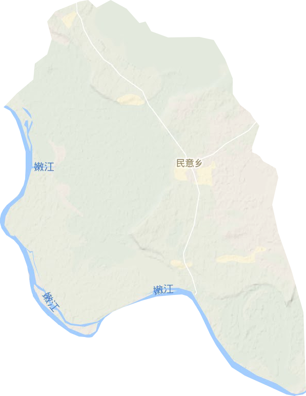 民意乡地形地图