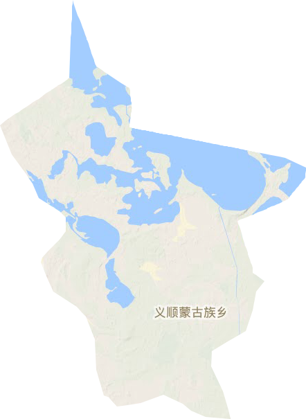 义顺乡地形地图
