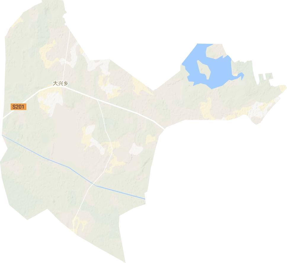 大兴乡地形地图