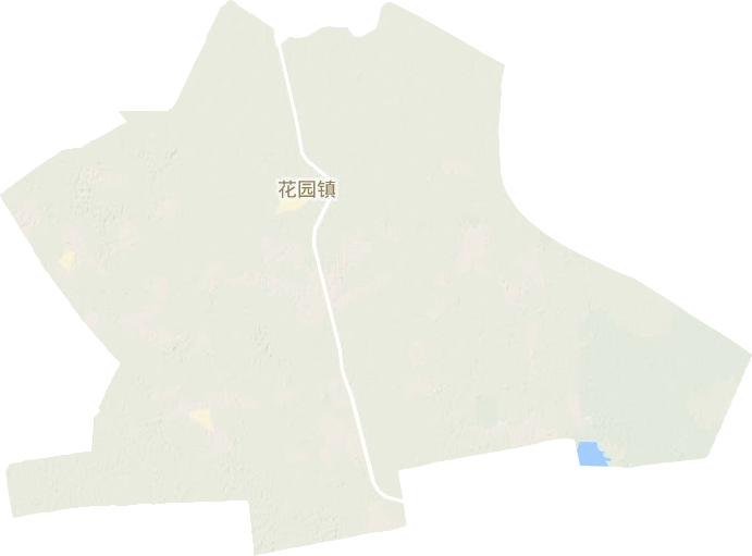 花园镇地形地图