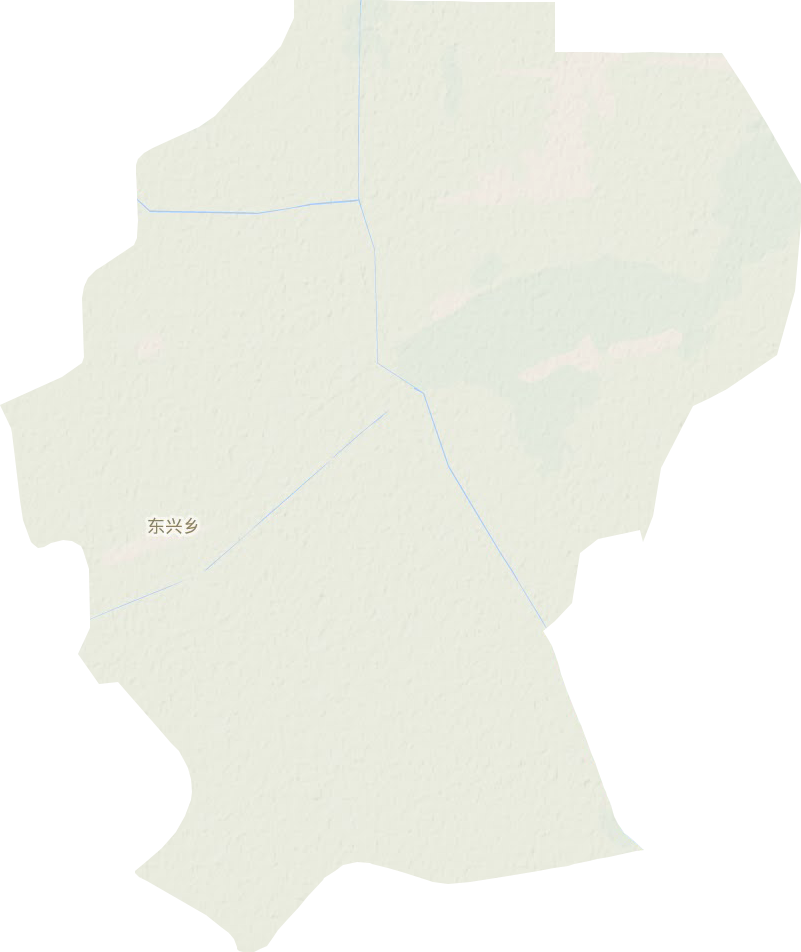 东兴乡地形地图