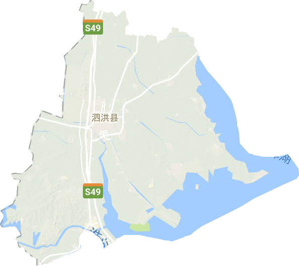 泗洪县地形地图