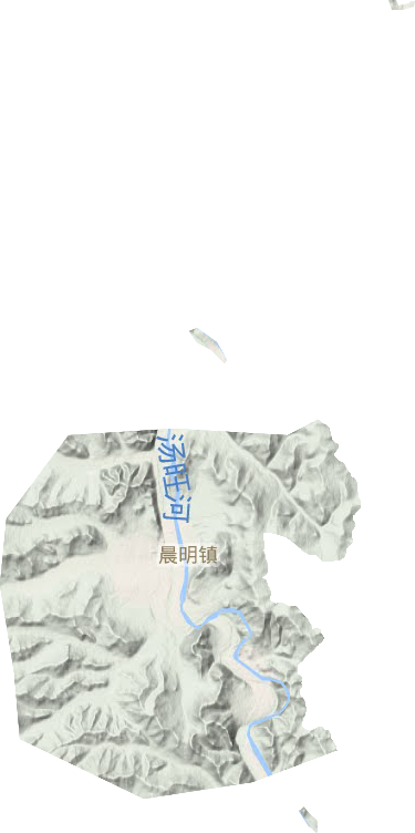 晨明镇地形地图