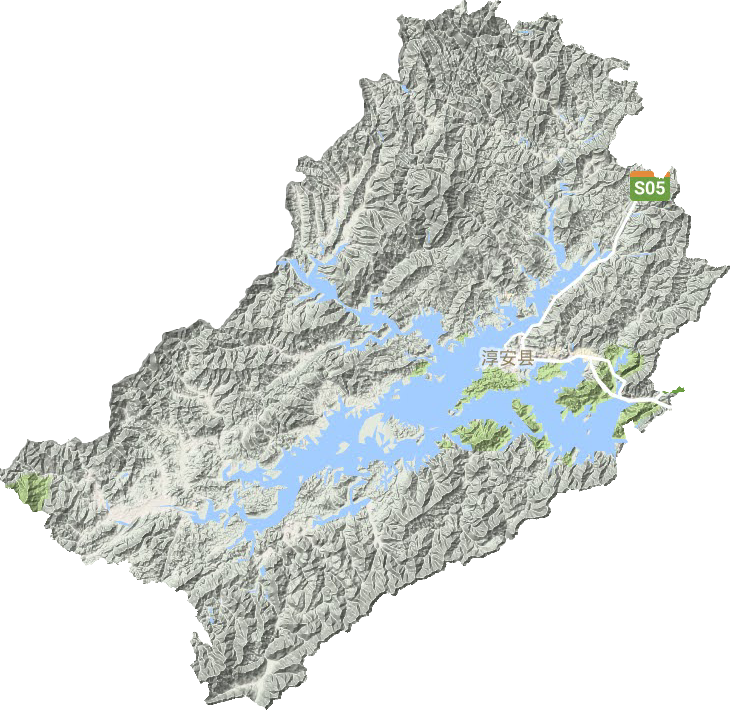 淳安县地形地图