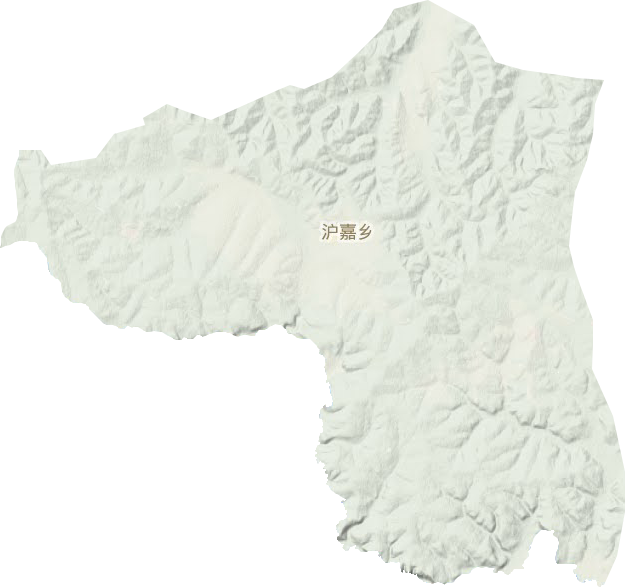 沪嘉乡地形地图