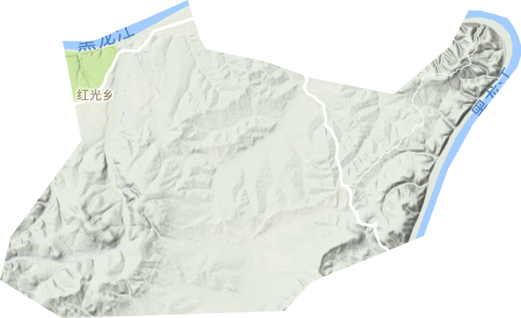 红光乡地形地图