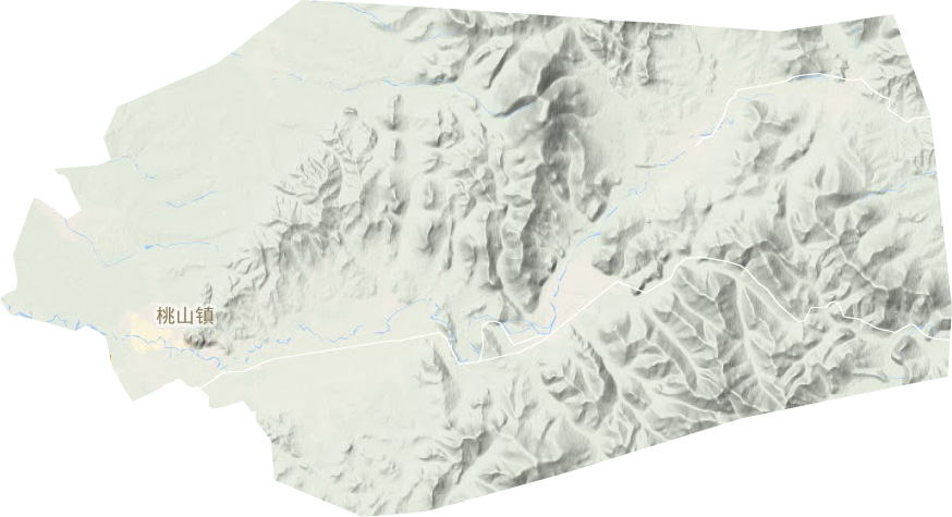 桃山镇地形地图