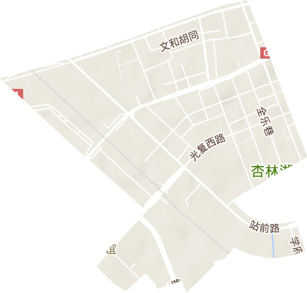 长安街道地形地图