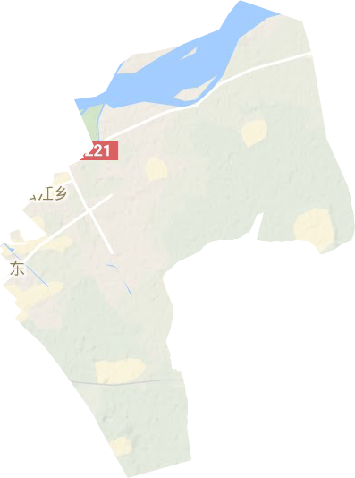松江乡地形地图