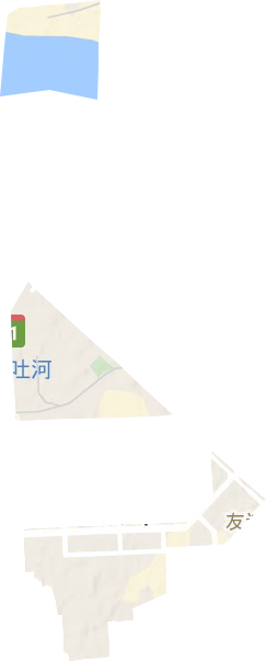 友谊街道地形地图