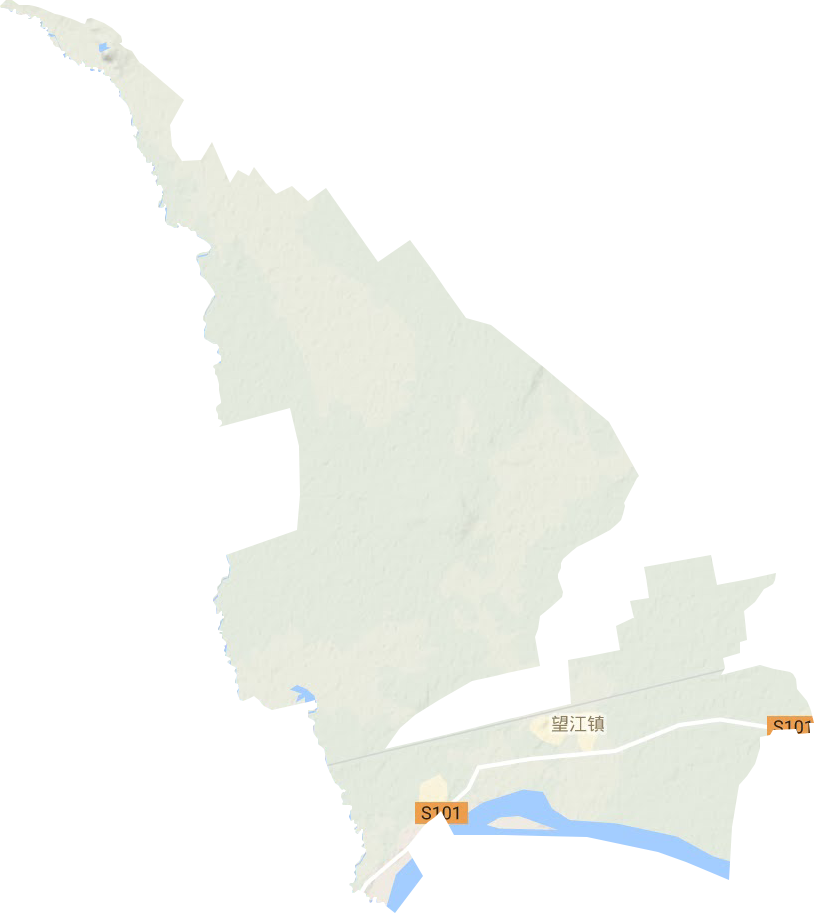 望江镇地形地图